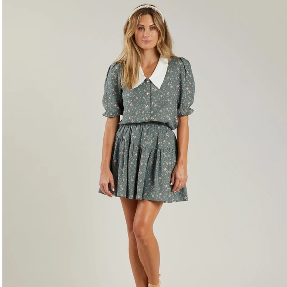 NWT Rylee + Cru Julie Floral Blouse Top Size M - Picture 2 of 9